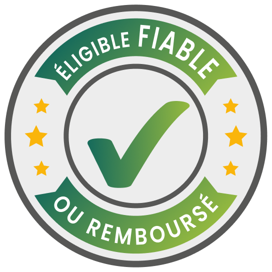 Badge Label fiable ou remboursé